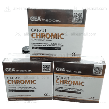 Benang CatGut CHROMIC 3/0 GEA