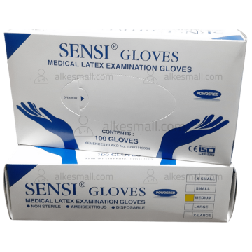 Glove/Sarung Tangan Bahan Latex(Powder)Sensi