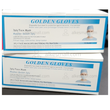 Masker Medis 3Ply, Masker bedah 3Ply Golden Glove