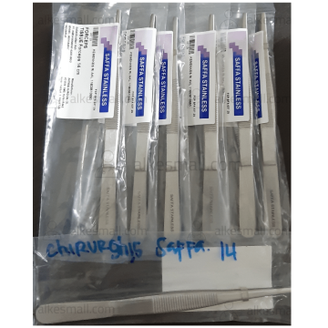 Pinset Chirurghis SS 14cm Saffa