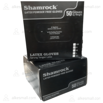 Sarung Tangan Latex(Free Powder)Shamrock