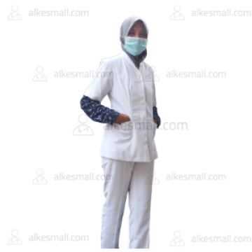 Baju Perawat Seragam Perawat Cewek Lengan Pendek Merk Dua Saudara
