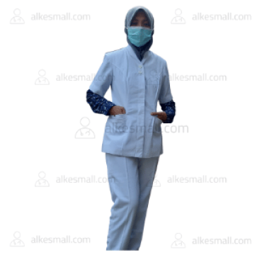Baju Perawat Seragam Perawat Cewek Lengan Pendek Merk Dua Saudara