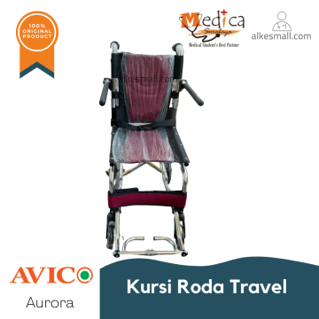 Kursi Roda Travel/Kursi Roda Traveling Haji/Umroh /Alat Bantu Jalan Aurora Avico