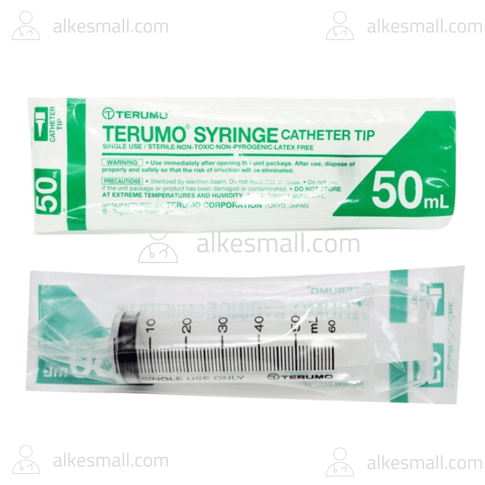 Spuit 50mL Terumo Syringe 50mL Tanpa Jarum Lubang Tengah Terumo