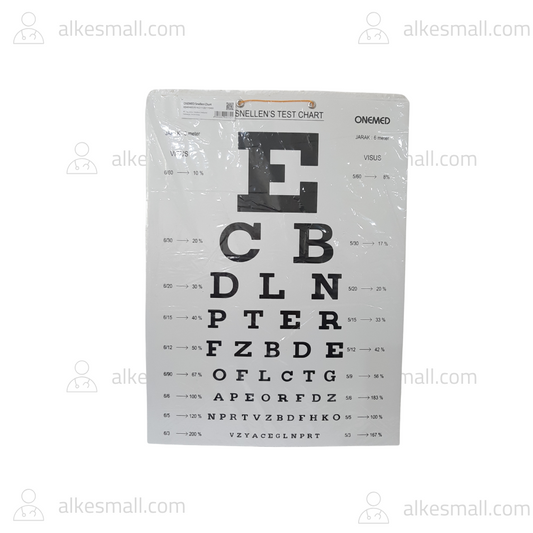 Snellen Chart / Bagan Test Ketajaman Mata / Test Rabun Jauh ONEMED