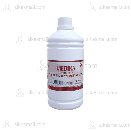 Alcohol Alkohol Antiseptic Dan Desinfektan 95% 1Lt Medika