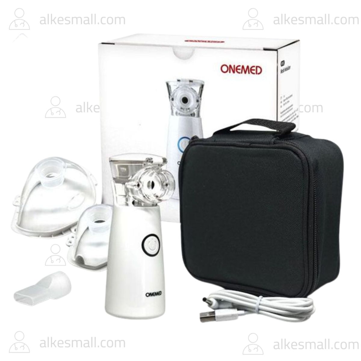 Nebulizer Mesh Portable OneMed M102 / Alat Uap Bantu Pernafasan Asma